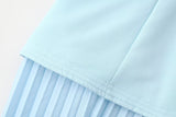 Sweet Girlish Tube Top Suspender Skirt Hollow Design Sexy Pleated Skirt