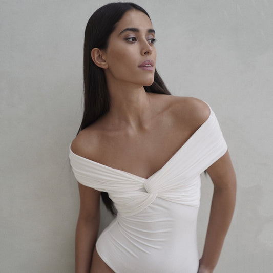 Cross Large V-neck Off Shoulder Jumpsuits Women