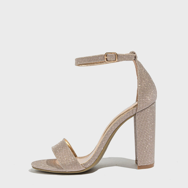 Chunky Heel Sandals Fashion European And American Style High Heel Sandals Women's Classy Shoes