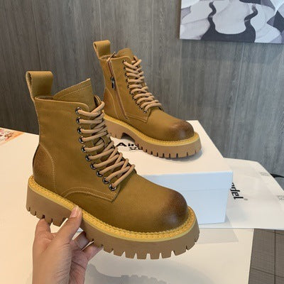 Martin Boots British Style Thick Bottom Increased