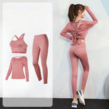 Hollow long sleeve yoga wear