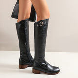 Retro Casual Women's Chunky Heel Knight Boots