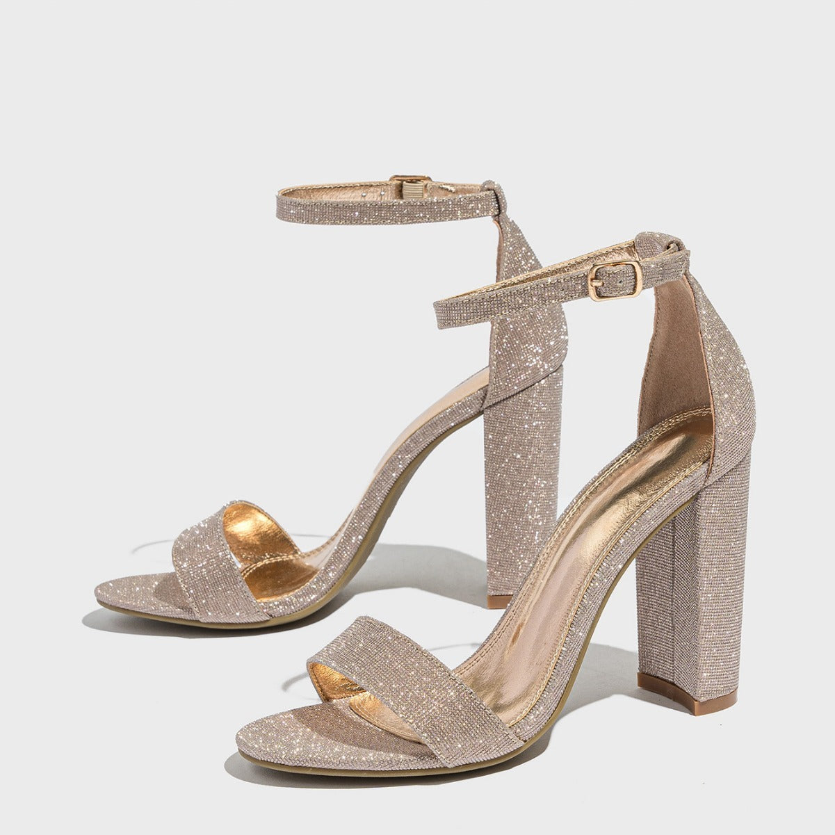 Chunky Heel Sandals Fashion European And American Style High Heel Sandals Women's Classy Shoes