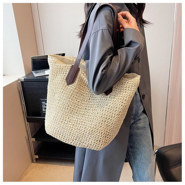 Commuter Straw Women's Fashion Shoulder Bag