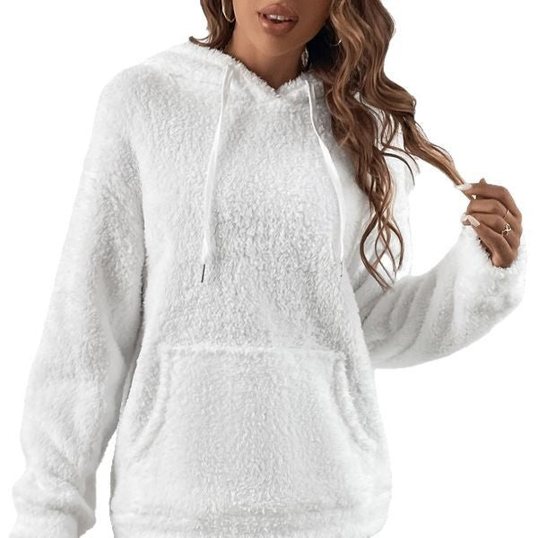 Single-sided Fluff Long Sleeve Plush Top